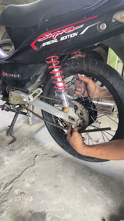 Ganti velg ring 17 ukuran 140 ke 160 supaya ban lebih bulat donat #suprabapak #vrossi #fdr