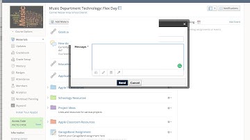 Schoology- How to message your class