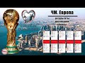 ЧМ по футболу 2022. Европа. 4 тур (группы D, A, F, G, H). Результаты, таблица и расписание.