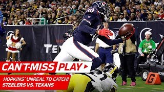 DeAndre Hopkins' TD Grab Might Be Catch of the Year! | Can't-Miss Play | NFL Wk 16 Highlights