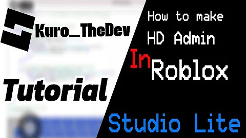 How to add HD Admin in Roblox studio Lite