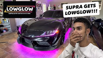 Installing the worlds best underglow on the Supra!!!