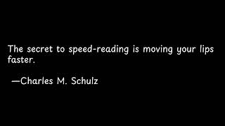 The secret to speed reading is moving