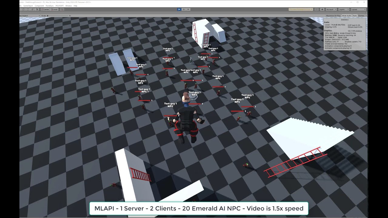 WIP - MLAPI RPG Unity 2020 - KCC - Emerald AI Networked