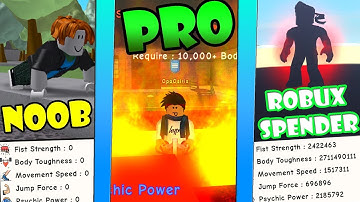 NOOB vs PRO vs ROBUX SPENDER - 💥Super Power Training Simulator