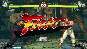 HUGO VS RYU | CPU VS CPU Ultra Street Fighter IV  (Hardest AI)