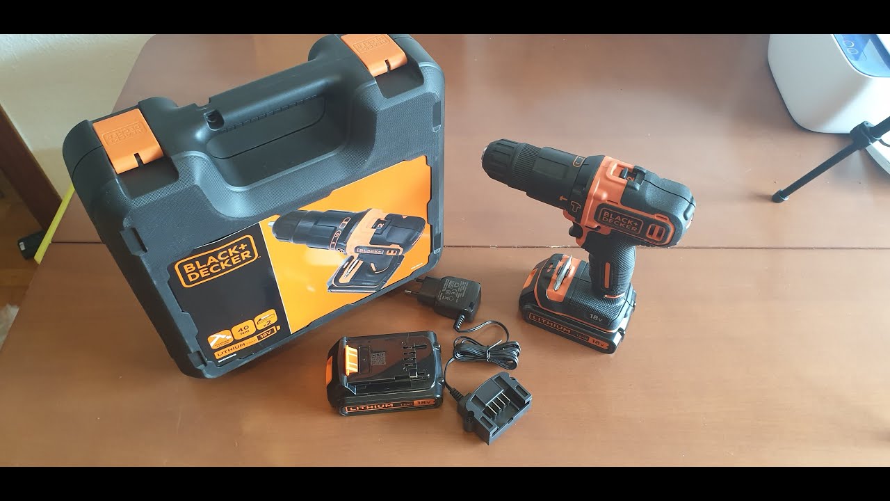 Black and Decker 18V Cordless Power Drill Unbox Review 