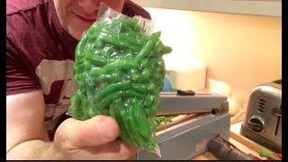 Vacuum  sealing green beans and other garden vegetables