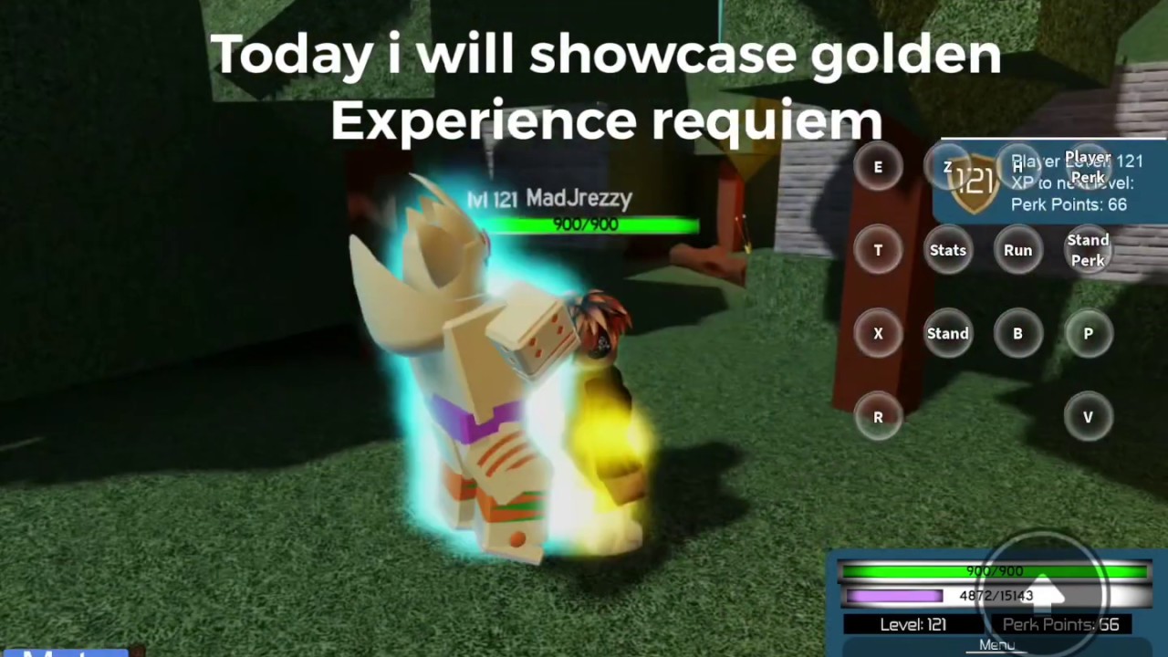Golden Experience requiem Showcase[stand upright]Roblox - YouTube