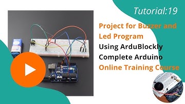 Project for Interfacing  Buzzer and Led With Arduino Uno |  Tutorial 19 #programming  #arduino