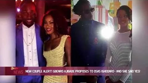 New Couple Alert! Gbenro Ajibade Proposes to Osas Ighodaro and She Said Yes - EL NOW News