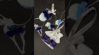 Small pendant made of glitter and pearl pigment #isuochem