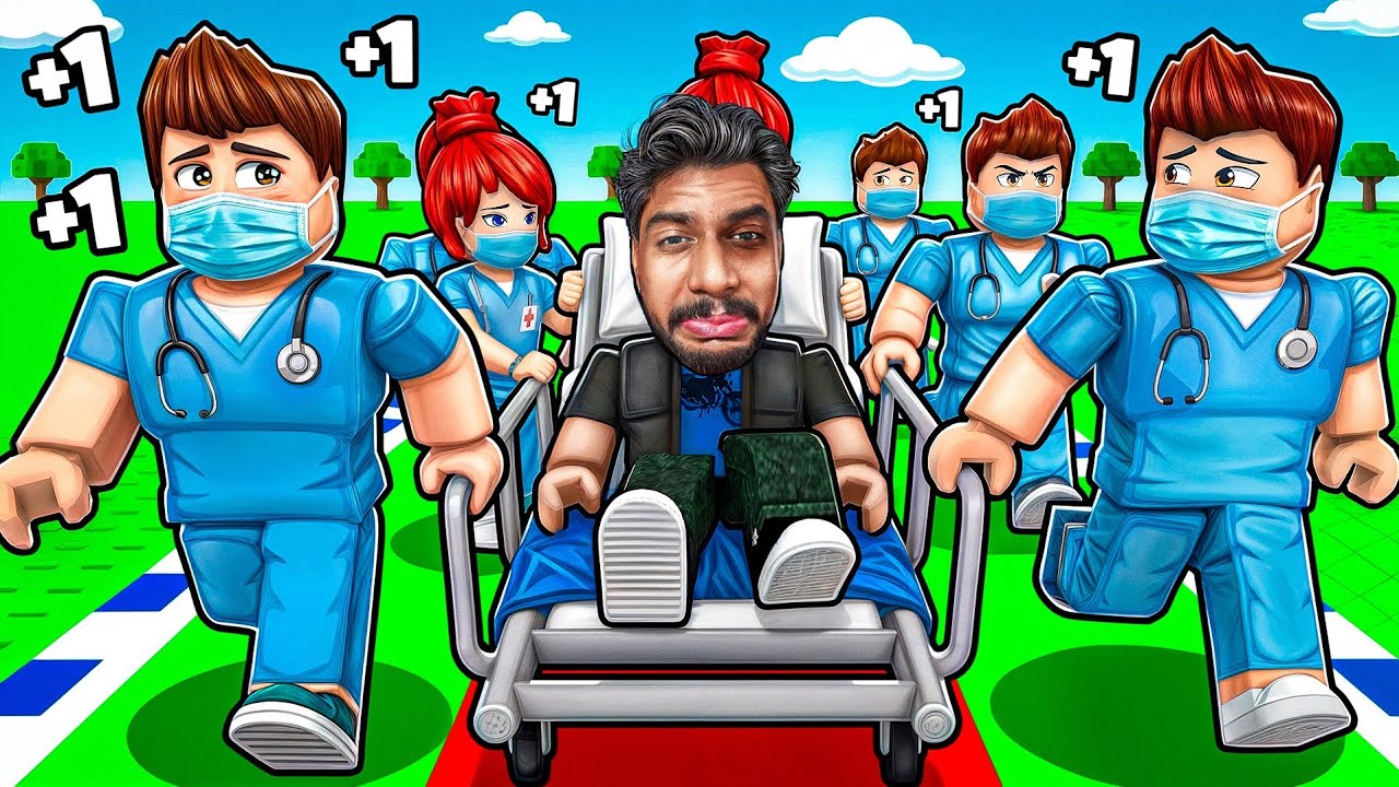 1 Second +1 Speed Hospital Rescue in Roblox 🏥!!