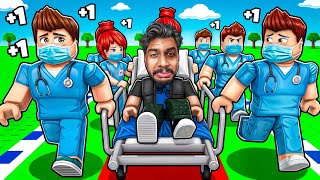 1 Second +1 Speed Hospital Rescue in Roblox 🏥!!