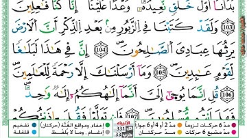 (مكررة) حفظ سورة الأنبياء (20) للقارئ الشيخ محمد سايد