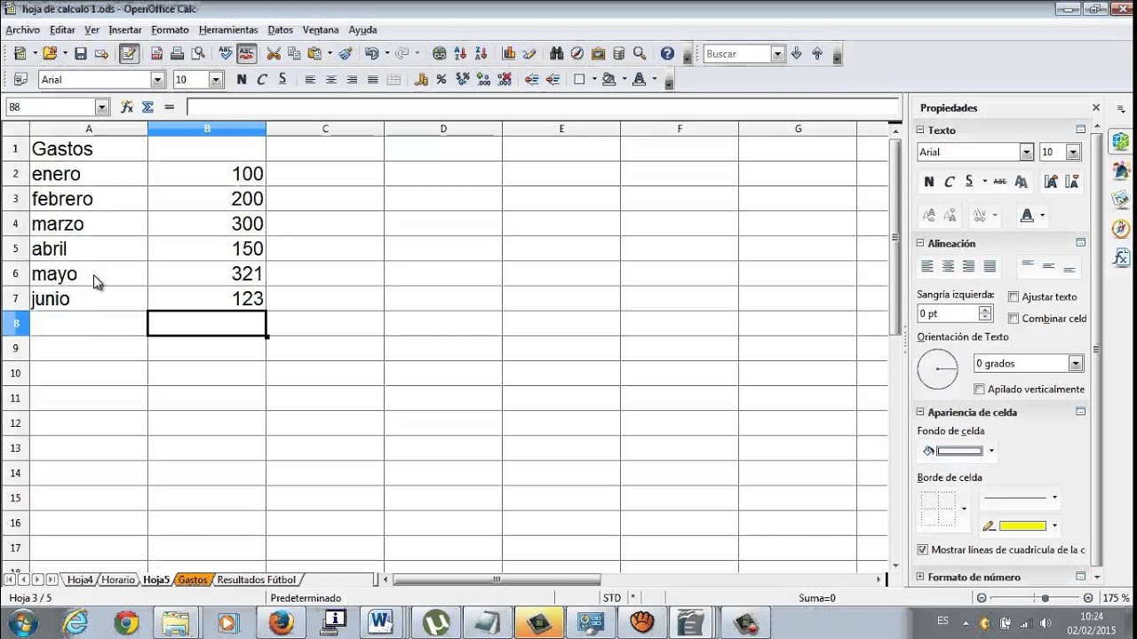 Autosuma Formula Calc Hoja de calculo OpenOffice Academia Usero Estepona -  YouTube