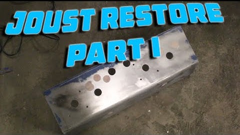 Joust Arcade Restore Part 1: Drilling the Control Panel