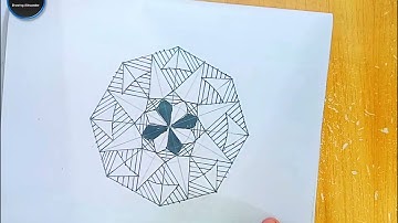 Geometric Drawing For Beginners | Simple Octagon Geometrical Design