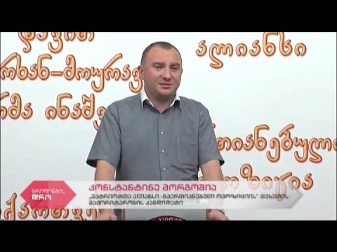 \"პატრიოტთა ალიანსი\" მაჟორიტარი დეპუტატობის კანდიდატის კონსტანტინე მორგოშიას ბრიფინგი