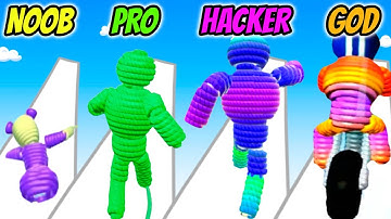 Rope-man Run - NOOB vs PRO vs HACKER vs GOD