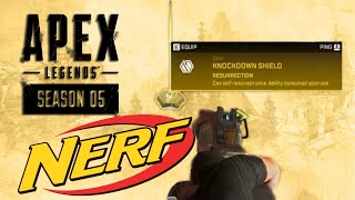 Level 4 Legendary Knockdown Shield 'Nerf' Coming Soon Apex Legends (Season 5)