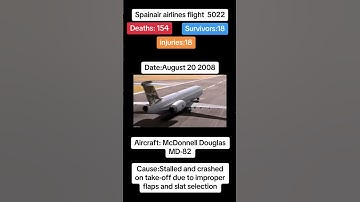 SpainAir Airlines flight 5022 crash on 20th August 2008 #planecrash #airdisaster #aeroplanecrash
