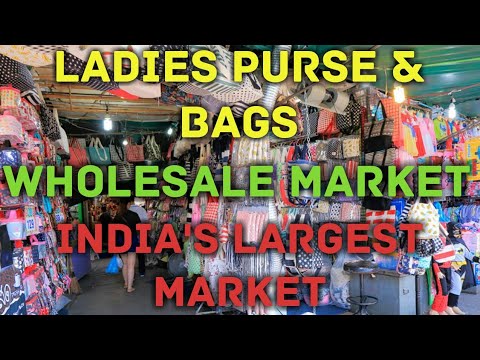 Wholesale Bag & Purse Market in Delhi, Sadar Bazar, Nabi karim| Best Market for buisness - YouTube