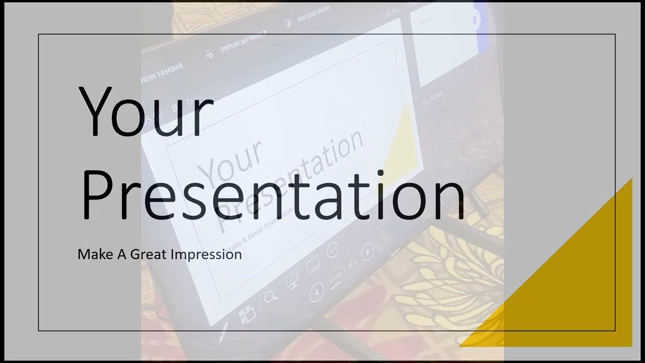 How to view ppt presenter view on down stage monitor while audience