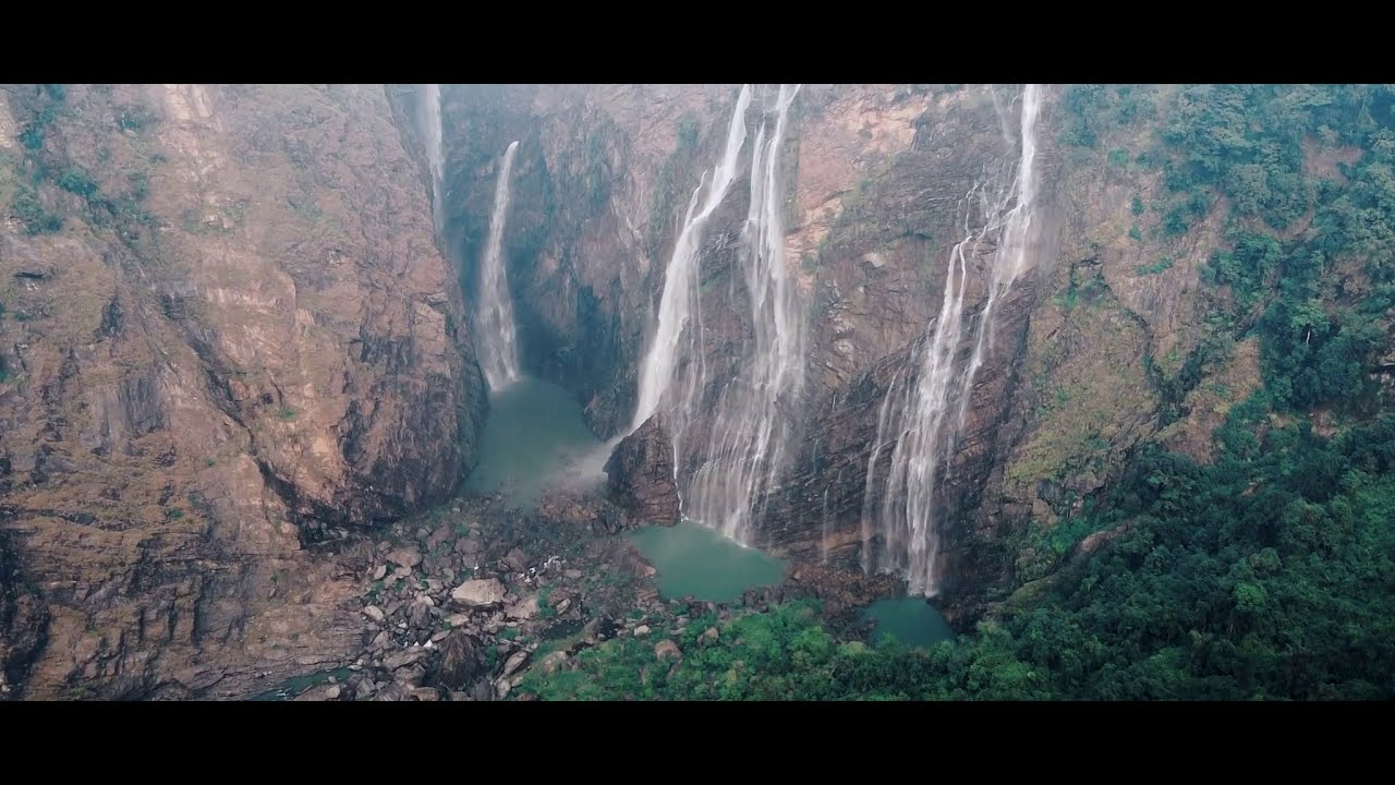 JOG FALLS, Karnataka India. cinematic drone view. - YouTube