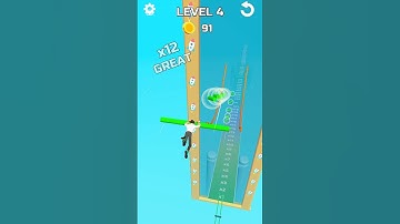 Roof rails game | new gameplay | 🥷 #shorts #games #shortsfeed#viral