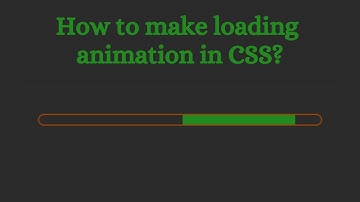 How to make loading animation in CSS? #webdeveloper #javascript #frontend #animation #html5 #css3
