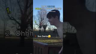 What was Santa doing there!?🧐#santa #fails #winter