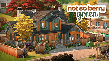 Groene Craftsman-woning voor Niet Zo Berry 🌿 | De Sims 4 Speed ​​Build
