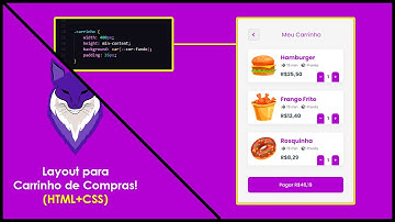 (Do Zero) Layout de Carrinho de Compras com HTML e CSS | Como Criar um Carrinho de Compras com CSS