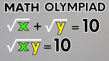 Germany I Math Olympiad Puzzle I Smart People Solve It in 1 Minute! I Find (X,Y)=?