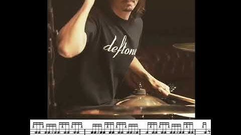 Thumbnail of Gojira - Into The Storm drum breakdown 1 by Mario Duplantier (with drum tab)