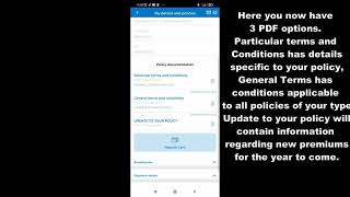 Sanitas - android app: How to find and download your policy conditions using the App screenshot 3