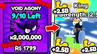 I Bought STRONGEST 2,000,000 STAT VOID AGONY PET in Roblox Training Simulator