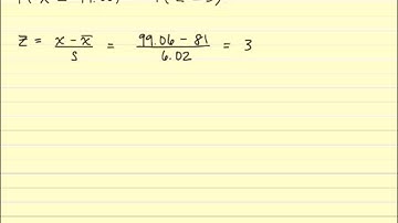 Normal Probabilities Using the Standard Normal Table—Example 3