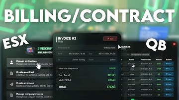 FiveM Script Showcase - Billing/Contract System (company invoices, contracts, inspect invoices...)