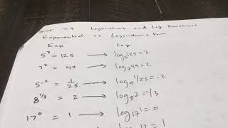 Honors Algebra 2 and Algebra 2 Game Plan 7.3-7.4 Video 2020