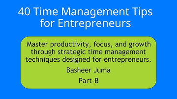 Time Management For Tips B