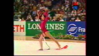 Maria PETROVA (BUL) ribbon - 1995 Vienna worlds EF Resimi