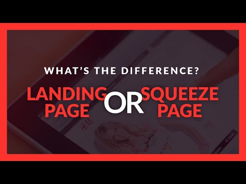 What is the difference between a Landing Page vs Squeeze Page | UX UI Design Tips