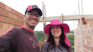 Construindo nosso sonho - Levantando os Dormitórios. #obra #construcao #casal #diy