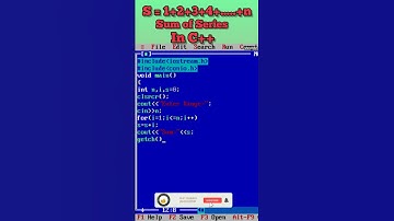 Sum of Series in C++ Program ll #short ll #shorts ll #cpp