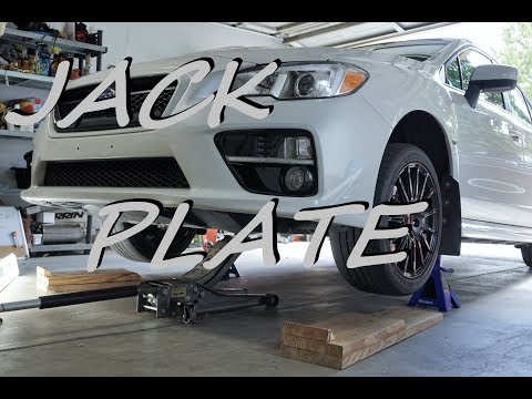 how-to-jack-up-your-subaru-wrx-|-front-jack-plate-2015-+-subaru-wrx