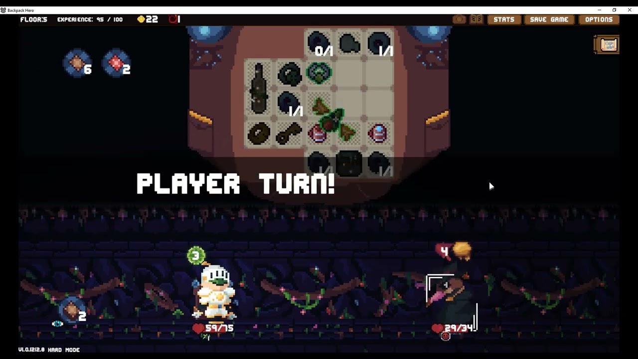 Backpack Hero, Episode 227: Tote, Hard Mode 1's Part 2 (instrumental gameplay)