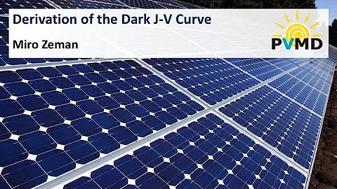 Derivation of the dark J-V curve