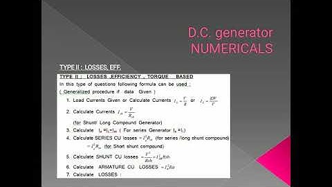 EE 206 DC generator Numerical by ASR ajm